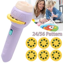 Lampe de poche projecteur, jouet pour bébé, livre d'histoire de sommeil, lampe torche, jouet pour enfant, vacances, anniversaire, cadeau de noël