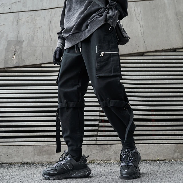 Source Multi-Pocket Cargo Pants Men Hip Hop Streetwear Joggers Pants 2023  New Design Nylon Fabric 3D Cargo Pockets Cargo Pants on m.