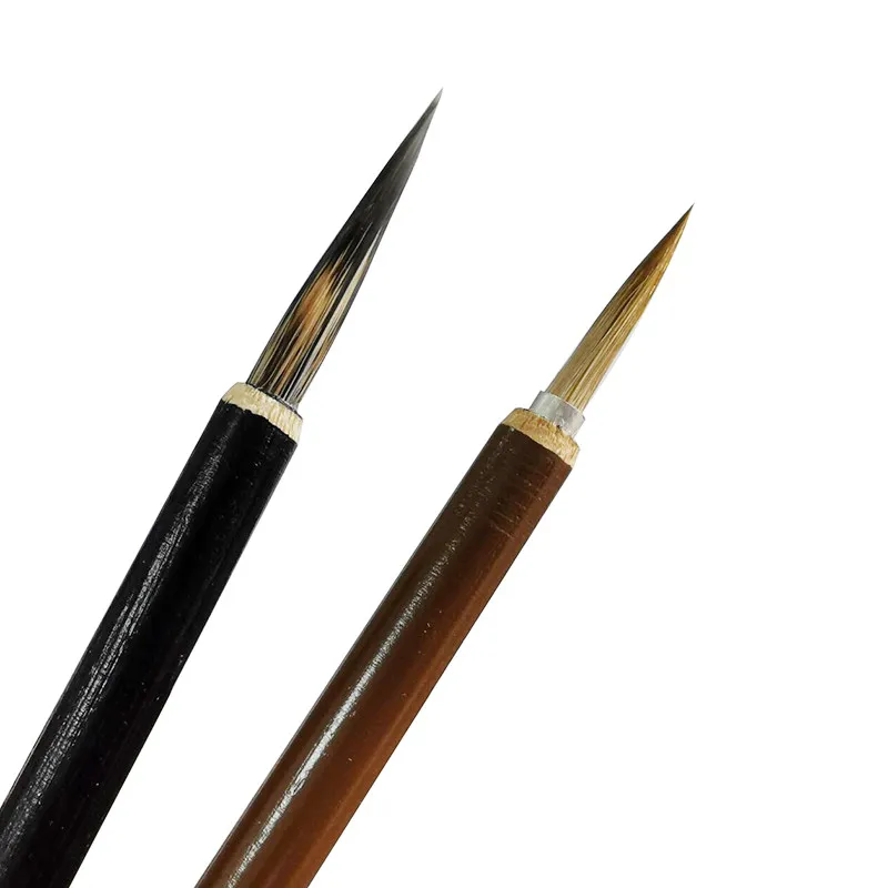 2 uds de pinceles para escribir Pelo de lobo tradicional pintura de caligrafía china práctica Festival coplas guión Regular de