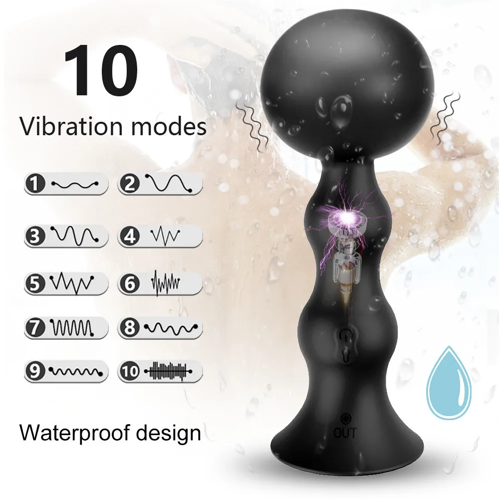 Anal Plug Dilator Wireless Remote Control Electric Inflatable Male Prostate Massager Anal Expander Adult Products