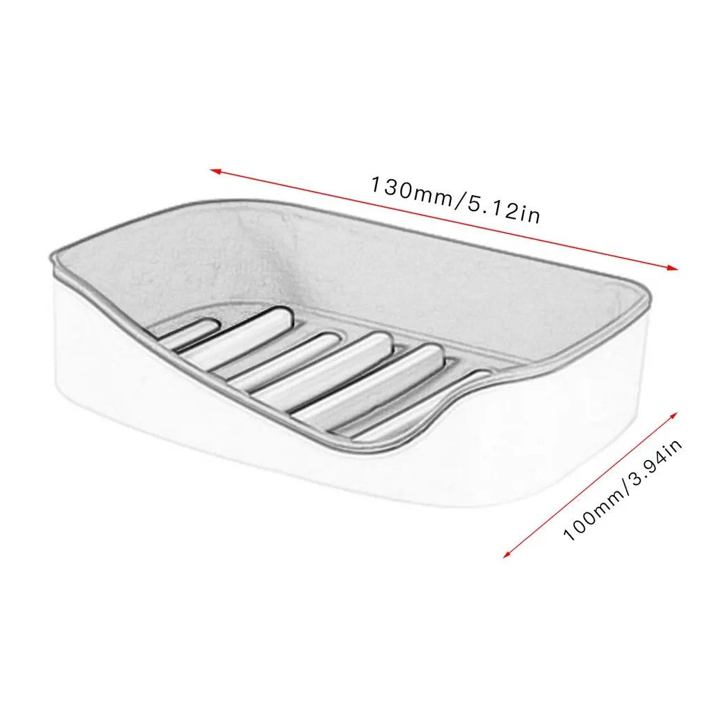 Мощная бесшовная паста дренаж для мыла, Коробка для мыла, креативная двухслойная ручка, полка для ванной комнаты, присоска, настенная мыльница, практичная