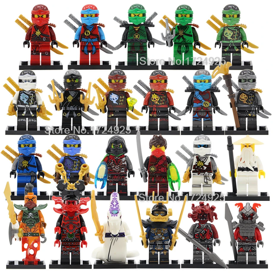 

Single Ninja Figure Nya KAI Wu Krux Lloyd Kozu Wei Snake SamuraiX Vermin Nadakhan Building Blocks Set Bricks Toys Legoing