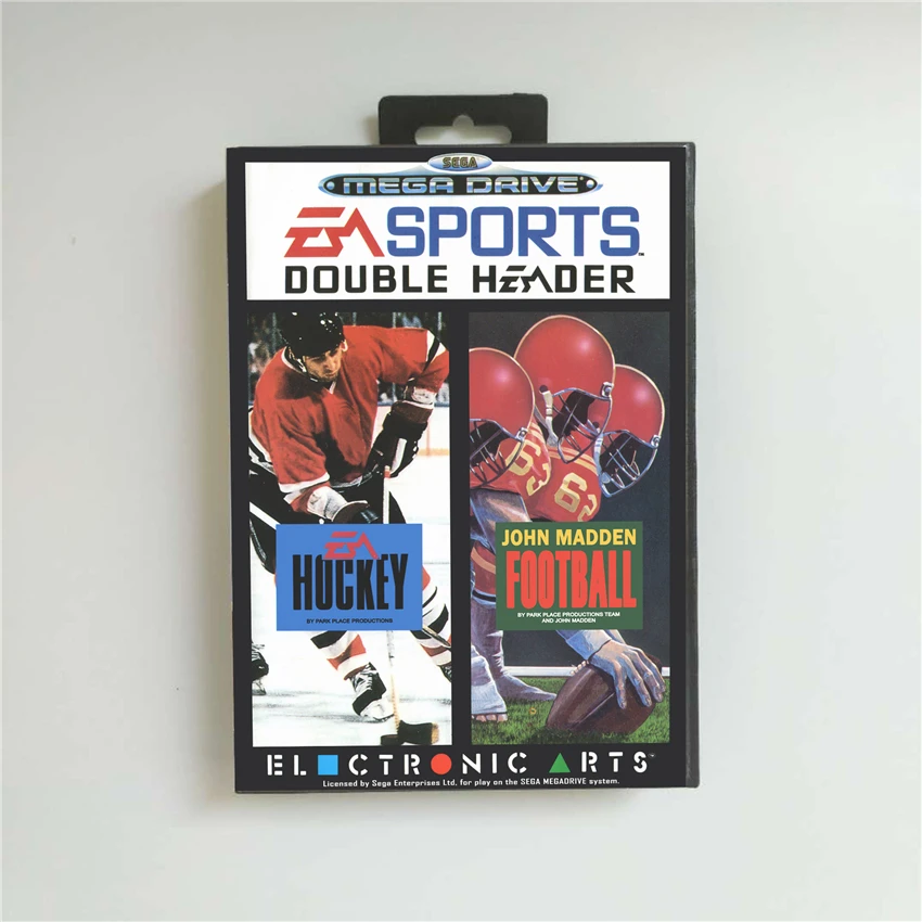 

EA Sports Double Header - EUR Cover With Retail Box 16 Bit MD Game Card for Sega Megadrive Genesis Video Game Console