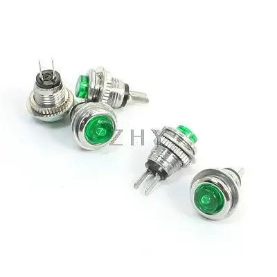 

5 Pcs SPST NO Momentary Micro Push Button Switch Torch ON Button Green