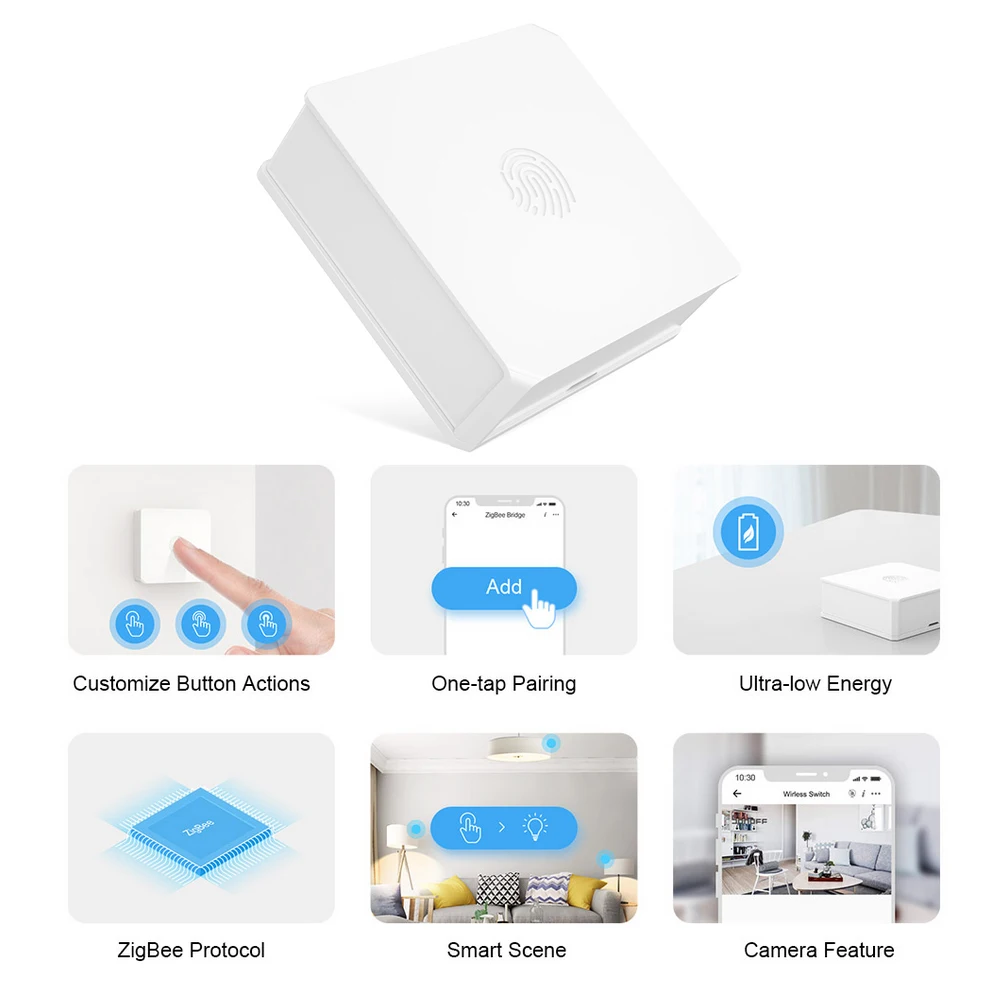 SONOFF SNZB 01 Zigbee witch Mini Size Link ZigBee Bridge с устройством Wi Fi делает их умнее через приложение