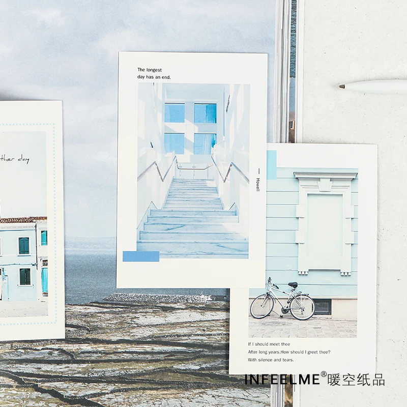 Infeel. me wind street открытка Закладка поздравительная открытка Письмо бумага 1 лот = 1 упаковка = 18 шт
