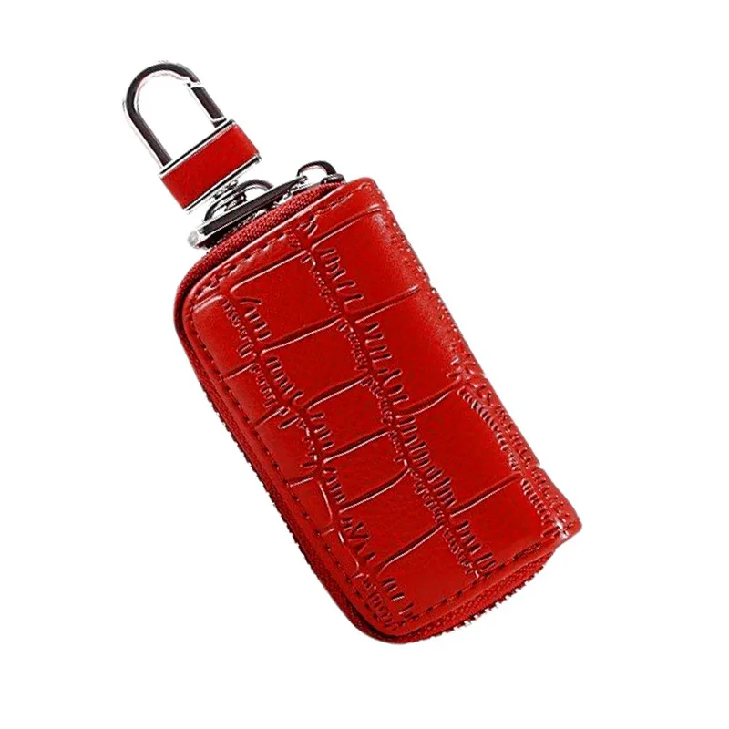 

1PC PU Leather Keychain Men Women Key Holder Organizer Pouch Car Key Bag Wallet Housekeeper Key Wallet