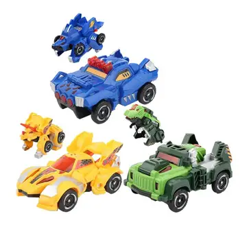 

Dinosaur Model Deformation Car Vehicle Plastic Transformation Robots Kids Toys Parent-child Interaction Closely United