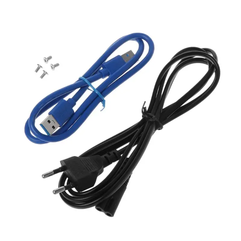 Корпус для жесткого диска USB3.0 to SATA3.0 Dual High speed 2," 3,5" SSD SATA жесткий диск Внешний чехол HD Box Портативный