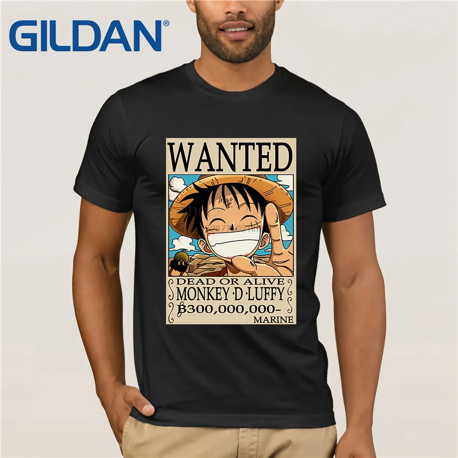 Новая цельная футболка Luffy Wanted одежда с короткими рукавами из лайкры Мужская