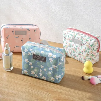 

Mini Purse Travel Wash Bag Toiletry Make Up Case Sweet Floral Cosmetic Bag Organizer Beauty Pouch Kit Makeup Pouch