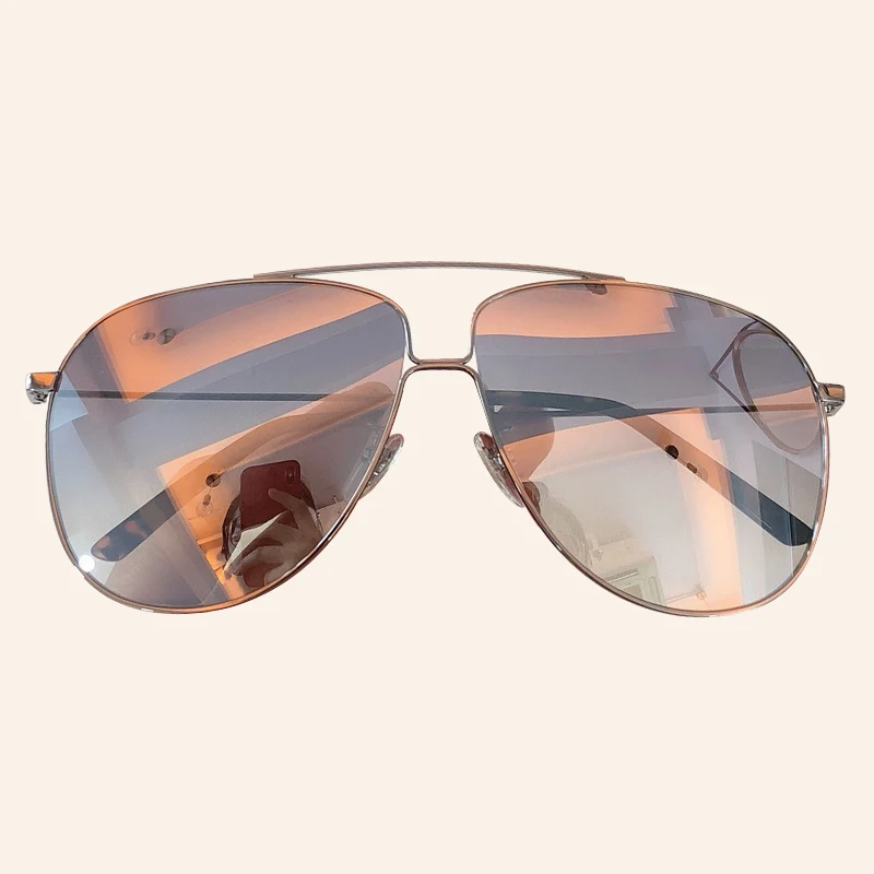 No.5 sunglasses Солнцезащитные очки пилота для женщин gafas de sol hombre, фирменный дизайн, сплав, оправа, высокое качество, солнцезащитные очки для женщин - Цвет линз: No.5 sunglasses