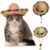 Мода Pet Плетеная Соломенная Шляпа для Кошки Sun Hat Сомбреро для Маленьких собак и Кошек Пляжная вечеринка Соломенный Костюм Аксессуары действовать Мило