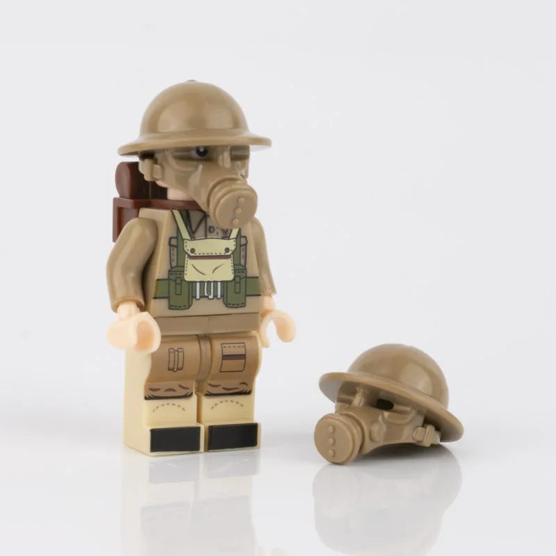 WW2 солдатские маски модели строительных блоков армейские военные фигурки блок