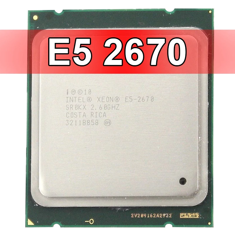 

Intel Matching Pair LGA 2011 Xeon E5-2670 8 Cores Processors 2.60GHz 20MB Smart Cache 8.00 GT/S QPI TDP 115W