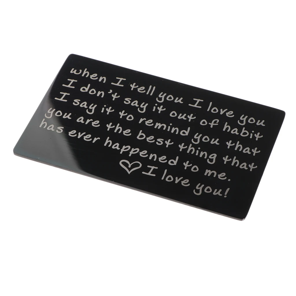 Personalised Photo Wallet Card Metal Cards Insert for Wallet Purse Unisex Gifts