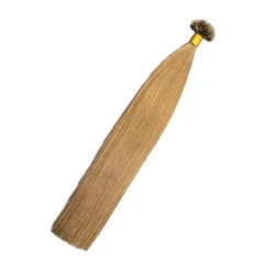 V Tip Hair Virgin Keratin Human Hair Extensions Pre Bonded Fusion Real Hair On Capsules For Salon