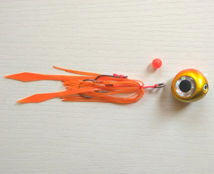 4 цвета 40 г-200 г Pesca Slider Snapper/Sea bream Jig head с юбкой lead jig jigging lure - Цвет: 135g 1pc