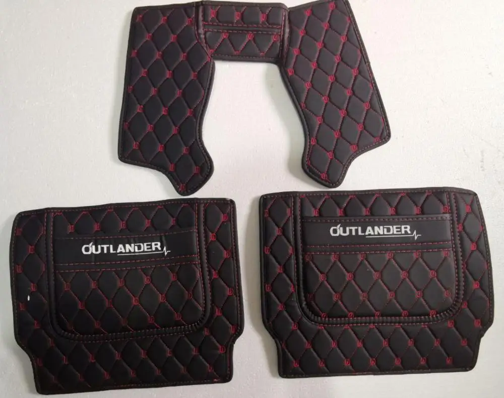 2019 Outlander Центральный подлокотник коробка kick-proof pad, спинка сиденья kick-proof защитная накладка для Mitsubishi Outlander 2013- автомобильные чехлы - Цвет: 2019 Outlander