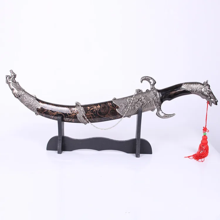 

Mongolian horse head features swords desktop decorations are not edged
