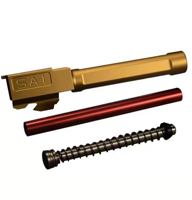 gold no cap pole TM systerm внешняя бочка G17/34 fit Kublai P1 Unicorn industries обновленная посылка - Color: gold no cap pole