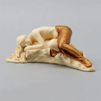 

CREATIVE ART NAKED LADY SLEEP POSITION SCULPTURE NUDE WOMAN FIGURE STATUE RESIN CRAFT HOME DECORATION BIRTHDAY GIFT R3339