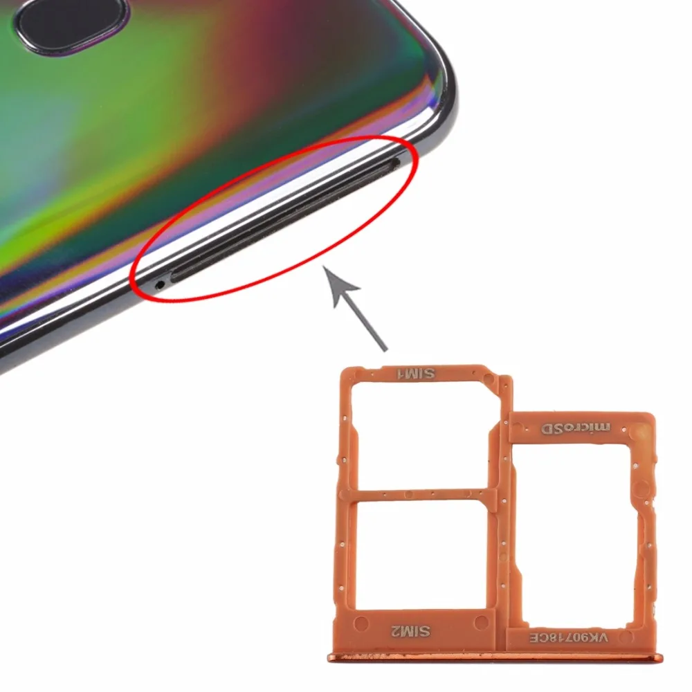 Лоток для sim-карт+ лоток для карт памяти Micro SD для Galaxy A40
