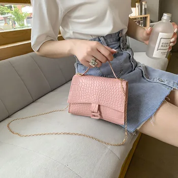 

2020 Korean Version of The Crocodile Embossed Portable Crossbody Bag Fashion Summer 2020 Small Messenger Bag Women Handbag
