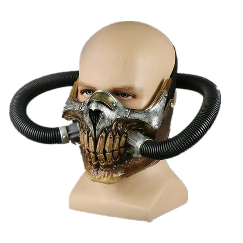 Череп паровой панк Mad Gas Max маска ПВХ Вечерние Маски на Хэллоуин костюм крутая маска фильм маска для лица мышь