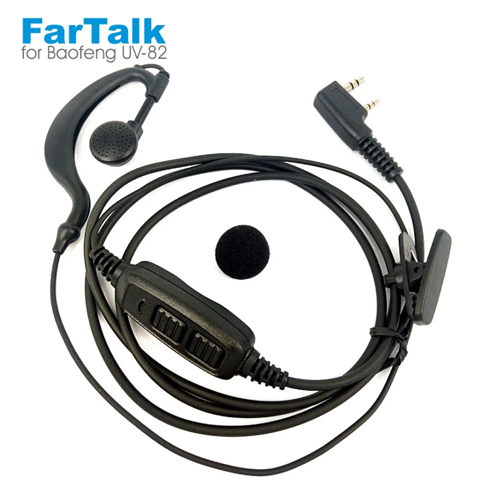 Специальный двойной PTT гарнитура наушник микрофон для Baofeng UV 82 UV82L 89 UV8D