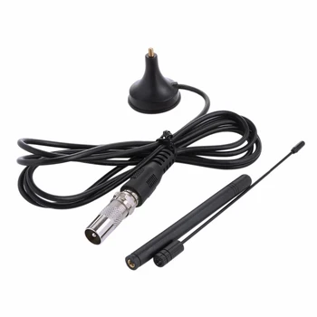 

Signal Reception Enhancement Dual Flat Aerial F Male Connector Easy Installation Long Range Portable Base Digital TV Antenna HD