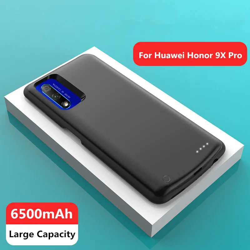 Высококачественный чехол для huawei Honor 9X Pro, Внешнее зарядное устройство для резервного копирования, 6500 мАч, зарядное устройство, чехлы для аккумуляторов