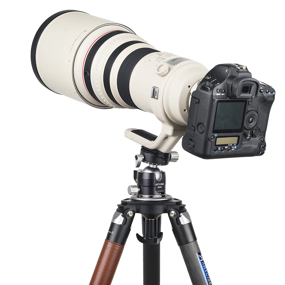 Low Profile Ball Head 360 Degree Rotatable Tripod Head DSLR Cameras PB40 Double Panoramic ballHead Tripods Monopods tripod ball head camera panoramic head