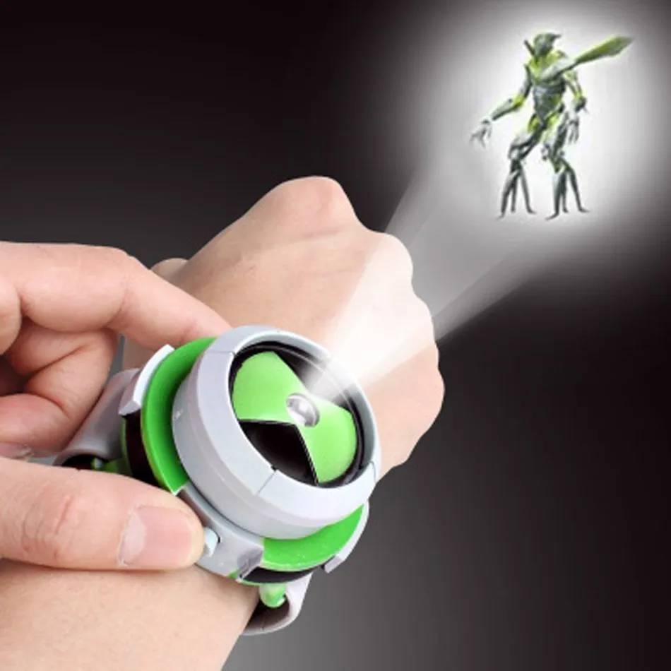 Горячая Распродажа Ben 10 Omnitrix часы стиль дети проецирующие часы Япония Подлинный Бен 10 Часы-игрушка Ben10 проектор средняя поддержка падение