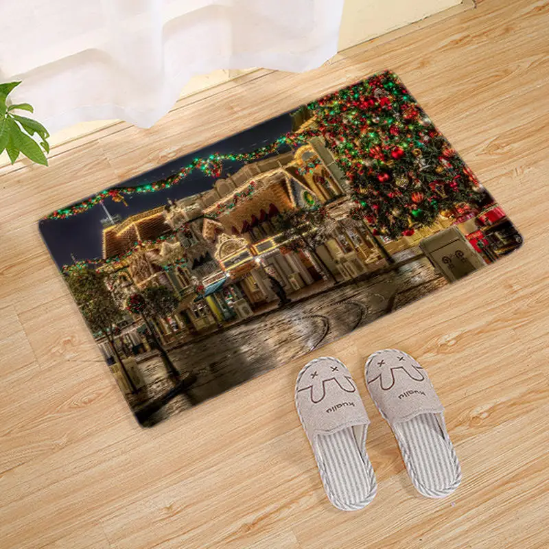 Merry Christmas нескользящий 3D коврик для дома коврик для ванной комнаты прикроватные коврики мягкий фланелевый обеденный ковёр для гостиной - Color: No.8