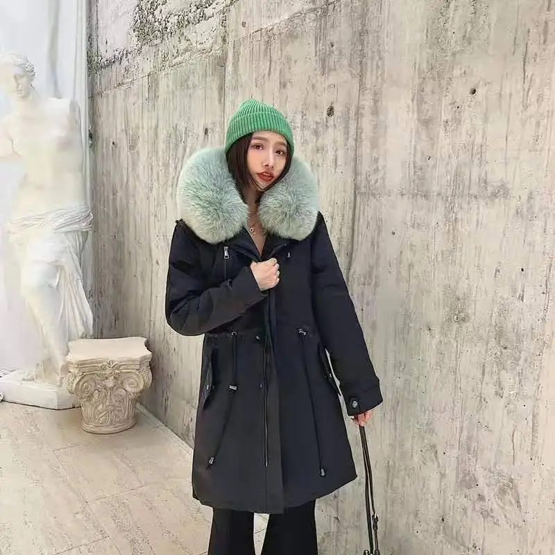 Coldker New Parkas Female Women Winter Coat Thickening Cotton Winter Jacket Womens Outwear Parkas