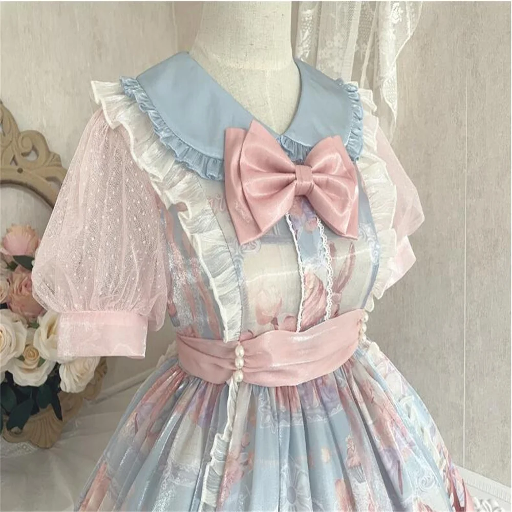 Ϻ  ȶī   θŸ 巹 Cos Loli Ƽ Ƽ ª Ҹ OP 巹 Kawaii Bowknot Vestidos