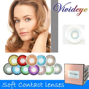 

VIVID EYE 2pcs (1Pair) Colored Lenses Eye Contacts Magic Series Blue Lenses for Eyes - For Cosplay Halloween Party Fashion Show
