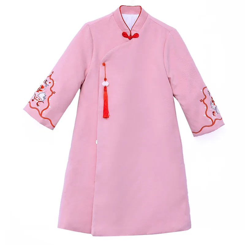 3756 плюс хлопок женское платье улучшенное Cheongsam мягкая Ретро Китайская одежда зимнее шерстяное пальто yan xi Guides