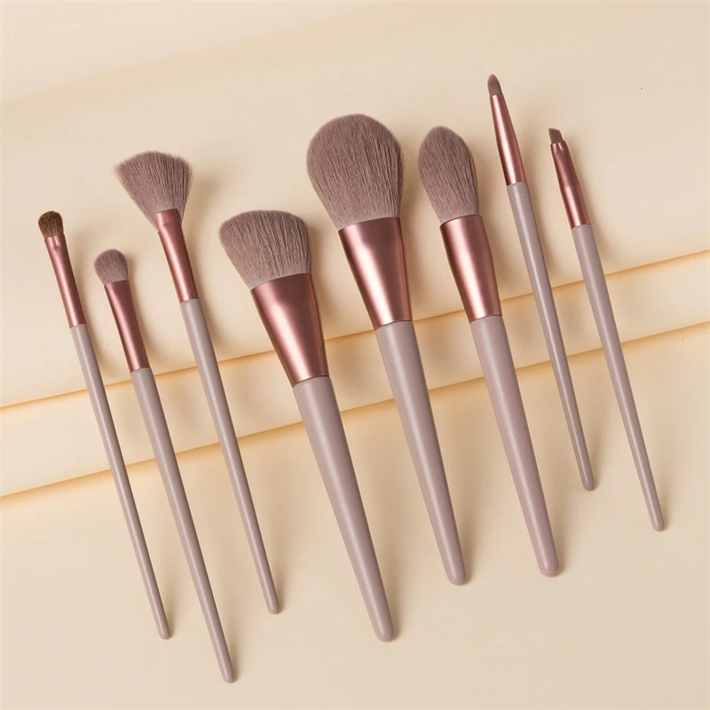 Large Makeup Brush Set White Concealer Foundation Blush Powder Blend