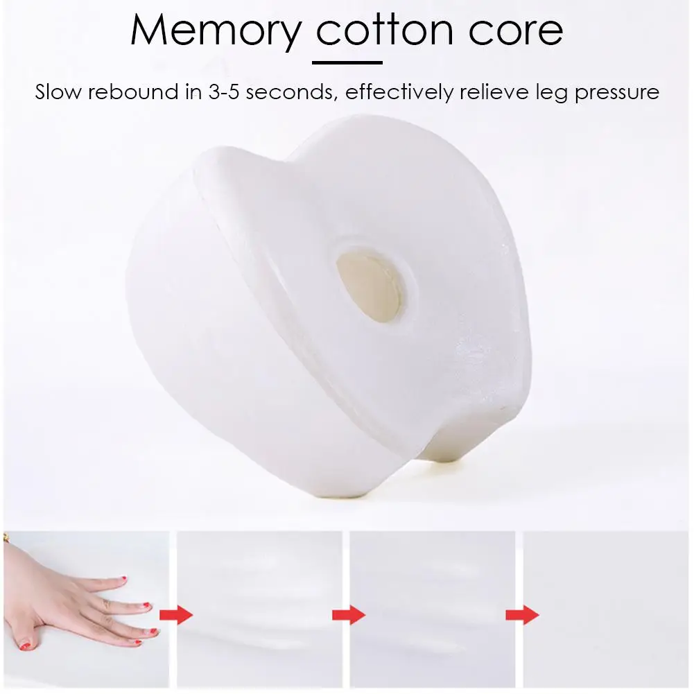Newest Leg Pillow Hollow With Holes Breathable Memory Cushion With Washable Cover For Relief Back Hips Knee Pain Clip Leg Pillow