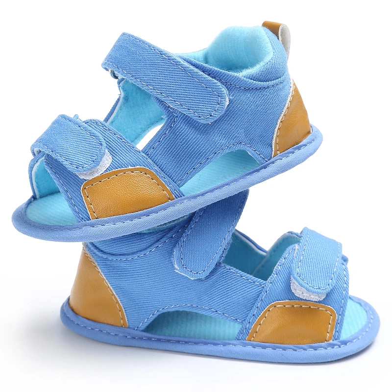 Fashion Soft Leather Baby Boy Sandals With Non-slip Suede Soles For Boy Summer Cool Shoes