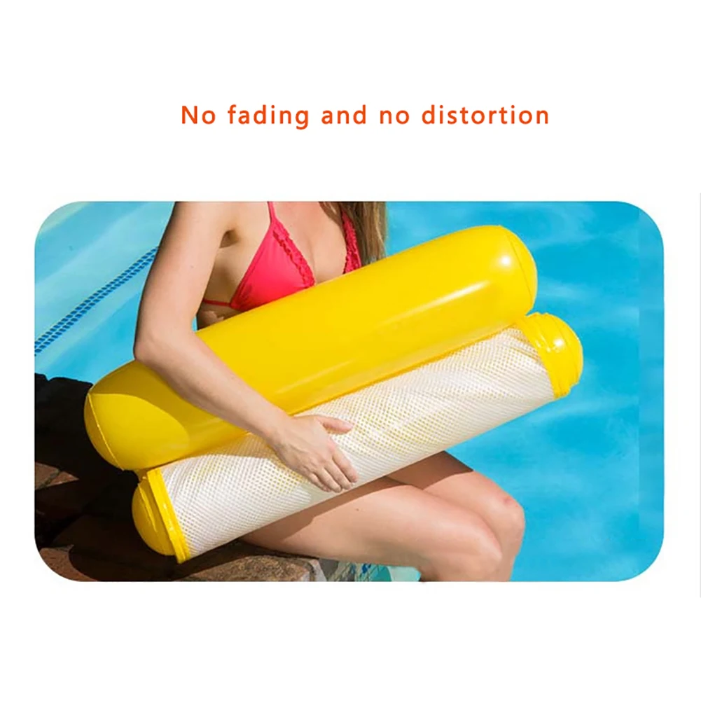 New Air Mattress Foldable Swimming Pool Beach Inflatable Float Ring Cushion Bed Lounge Chair Mattress Water Sport Super Buoyancy