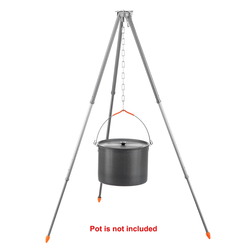 Tripod Stand S/M алюминиевый сплав Открытый Кемпинг подвесной стеллаж 8 кг вес подшипника треугольный стеллаж для хранения одежды посуда инструменты для выживания - Цвет: Tripod Stand