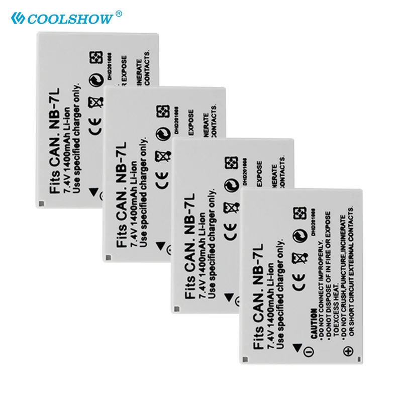 Batterie Per Foto/Videocamera Nb-7L Nb7L Nb 7L Per Canon Powershot G10 G11 G12 Sx30Is 1400Mah Batteria Batterie 7L