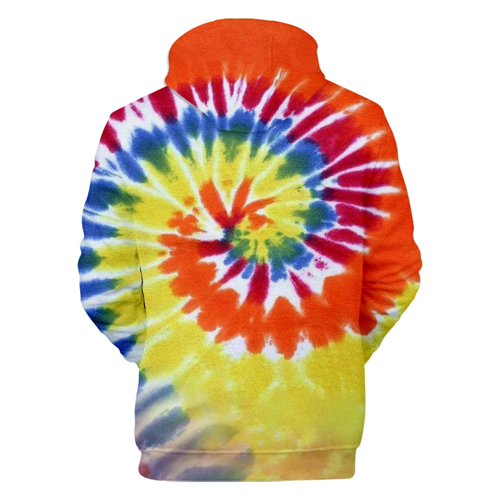 Осенняя удобная толстовка с 3D принтом tie-dye, Мужская/Женская Повседневная Синяя толстовка с 3D принтом tie-dye, зимняя уличная одежда