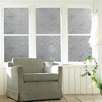 

Electrostatic Glass Film Damascus Pattern Electrostatic Window Glass Sticker