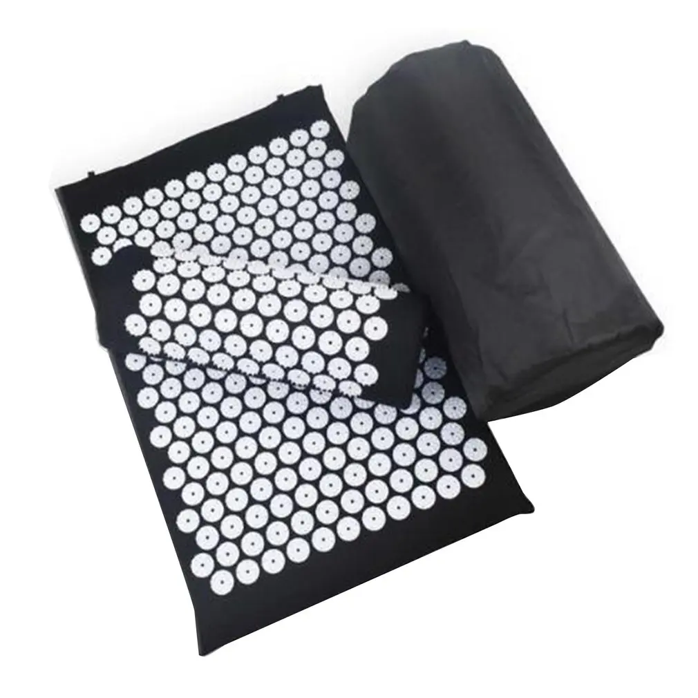 

3PCS/Set Sport Yoga Spike Acupressure Mat Pillow Set Mat Acupuncture Pain Relieve Stress Portable with Carry Bag Dropshipping