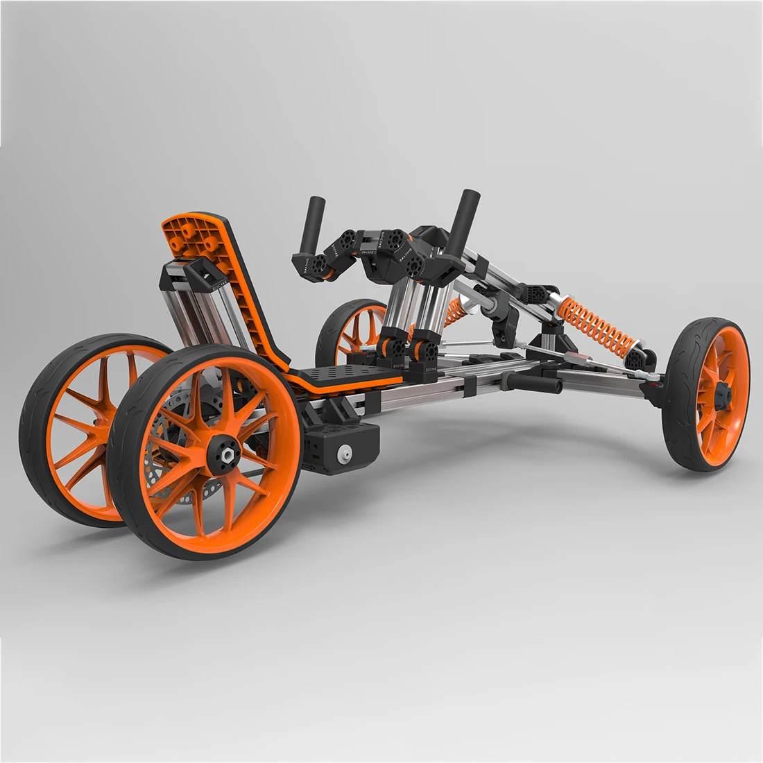 Docyke с возможностью креативного самостоятельного выбора между сборки аттракционы 10-в-1 Гоночный комплект Электрический Go Kart трехколесный велосипед игрушка для студийной съемки с изображением режим рамка для детей родители весело