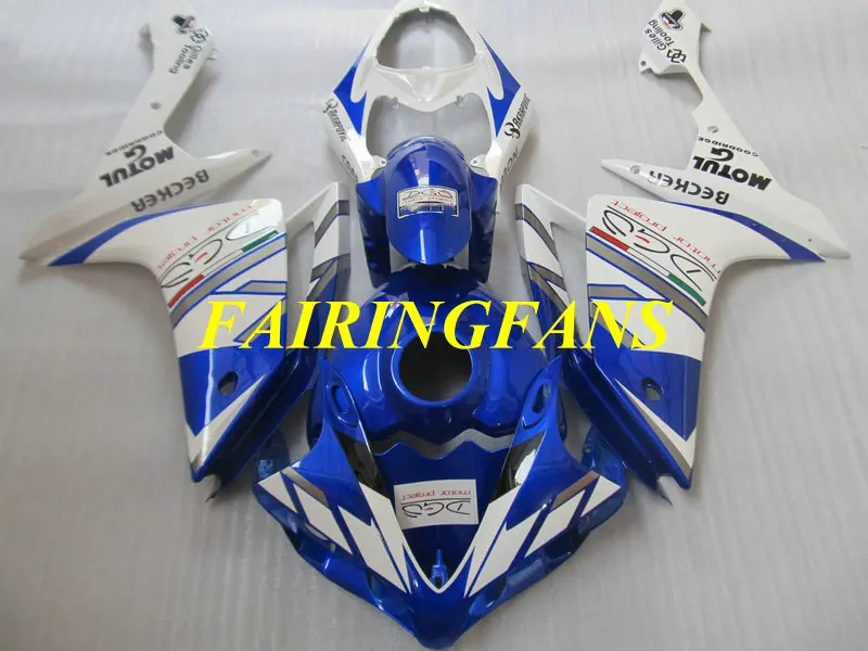 Полная крышка бака инжекционная форма обтекатель КУЗОВ комплект для YAMAHA YZFR1 07 08 YZF